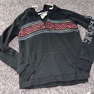 Billabong Gray Graphic Long Sleeve Sweatshirt